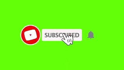 Youtube Animated Green screen Subscribe button with bell icon sound tan tan click subscribe button