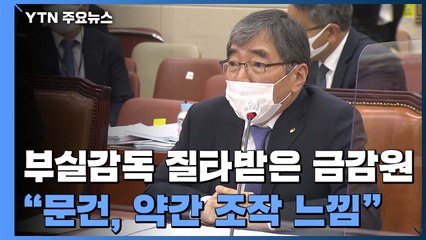 사모펀드 부실감독 질타...윤석헌 "옵티머스 문건, 조작된 느낌" / YTN