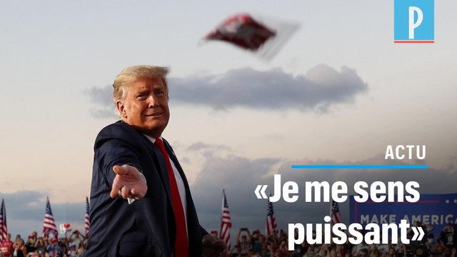 En meeting en Floride, Trump jette des masques à la foule