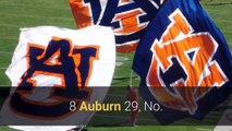 College football scores NCAA top 25 rankings Week 4 Auburn and Georgia