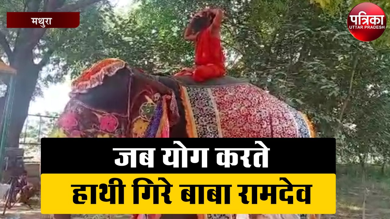 जब योग करते हाथी से गिरे बाबा रामदेव