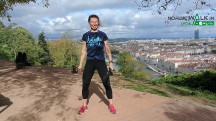 NordicWalkin'Lyon by Alptis 2020 - Echauffement animé par Sylvie Vitelli - Participants hors Lyon