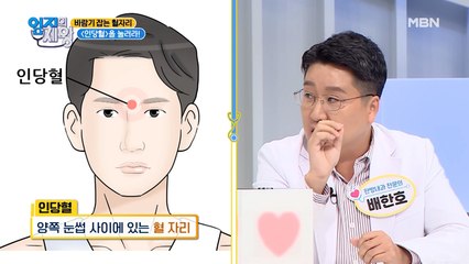 바람둥이를 "잡는" 혈자리 [인당혈]