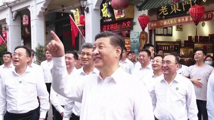 中 시진핑, 마스크 벗고 기업 방문...美 제재 맞서 "자력 갱생 하자" / YTN