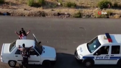 Gaziantep'te drone destekli asayiş uygulaması yapıldı