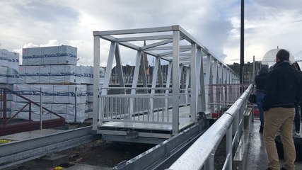 La passerelle pour franchir le pertuis de Saint-Malo est opérationnelle