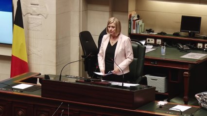 Eliane Tillieux, première femme à la présidence de la Chambre depuis 1830