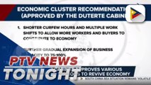 #PTVNewsTonight: PRRD cabinet approves various recommendations to revive economy