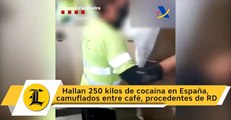 Hallan 250 kilos de cocaína en España, camuflados entre café, procedentes de RD