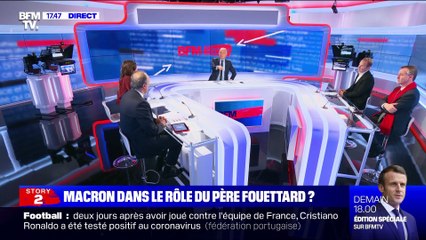 Story 3 : Emmanuel Macron dans le rôle du père fouettard ? - 13/10