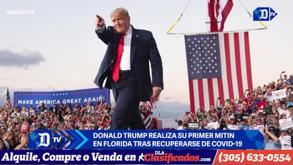 Trump realiza su primer mitin en Florida tras recuperarse de COVID-19 | El Diario en 90 segundos