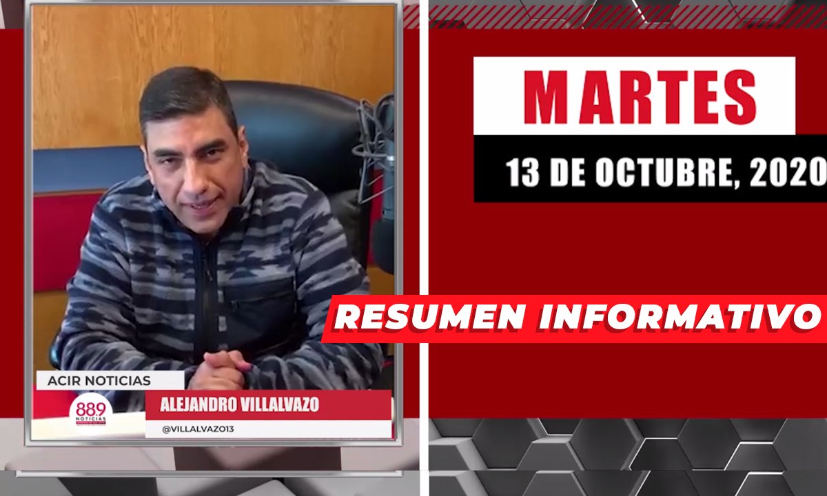 Resumen de noticias martes 13 de octubre 2020 / Panorama Informativo / 88.9 Noticias