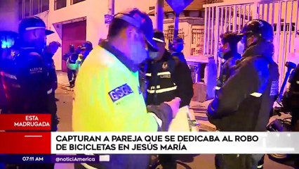 Detienen a pareja que se dedicaba a robar bicicletas | Primera Edición (HOY)