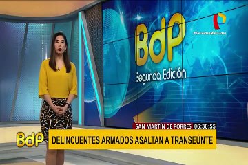 SMP: captan a 'raqueteros' en mototaxi asaltando a un transeúnte