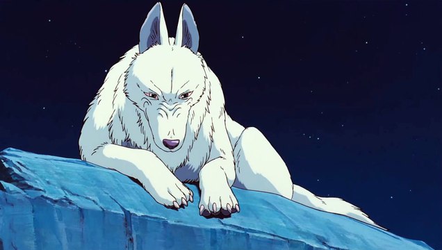 Princess Mononoke Scene - Ashitaka talks to Moro