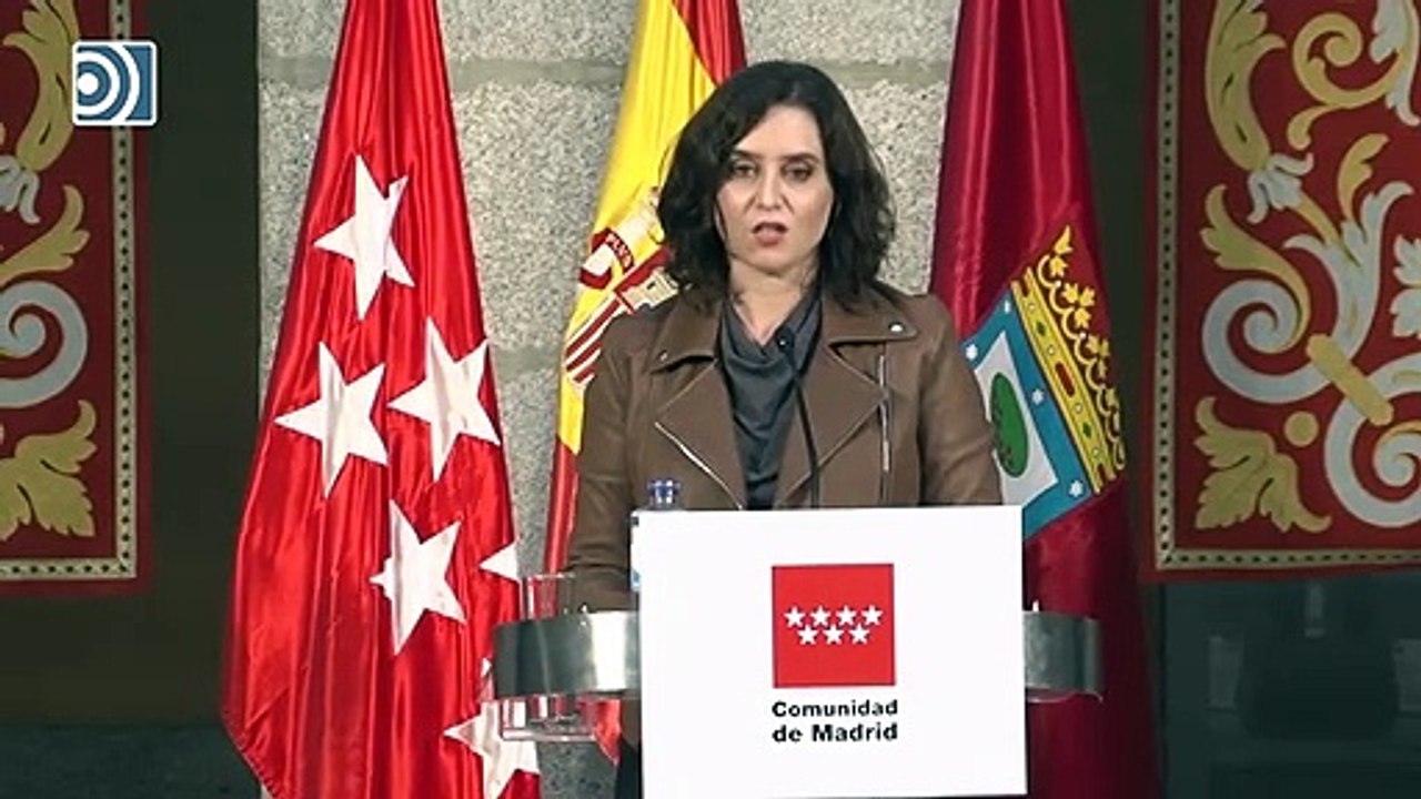 Ayuso pide al Gobierno que anule el estado de alarma en Madrid