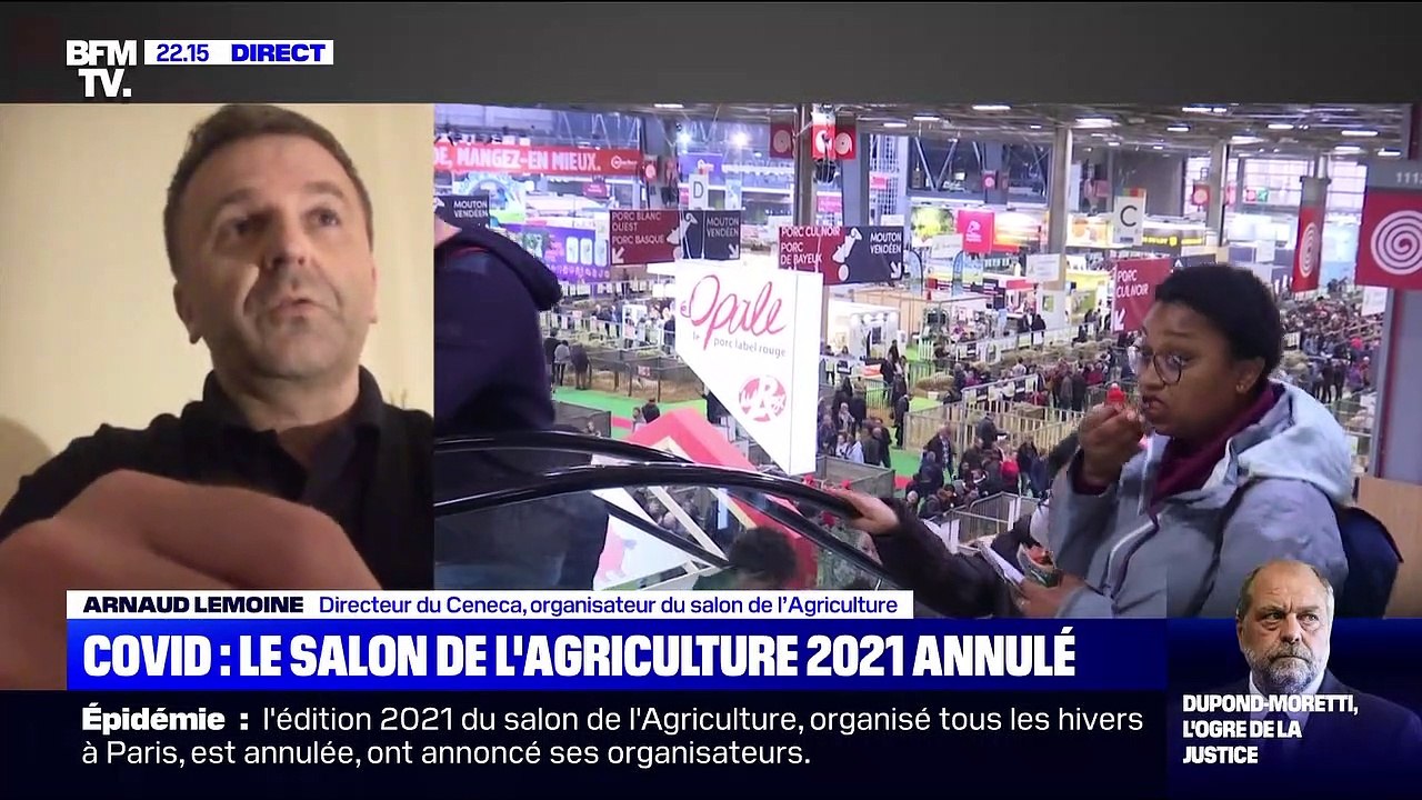 Salon de l'Agriculture 2021 annulé : "Prendre la décision aujourd'hui, c'est respecter nos exposants et les visiteurs", Arnaud Lemoine - 13/10