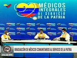 Vamos a corregir y a incorporar a  34 mil estudiantes de medicina en este nuevo período académico