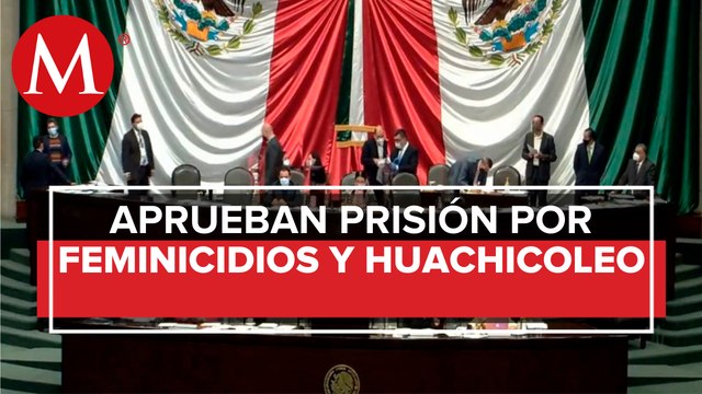 Diputados aprueban prisión preventiva oficiosa por feminicidio y huachicoleo