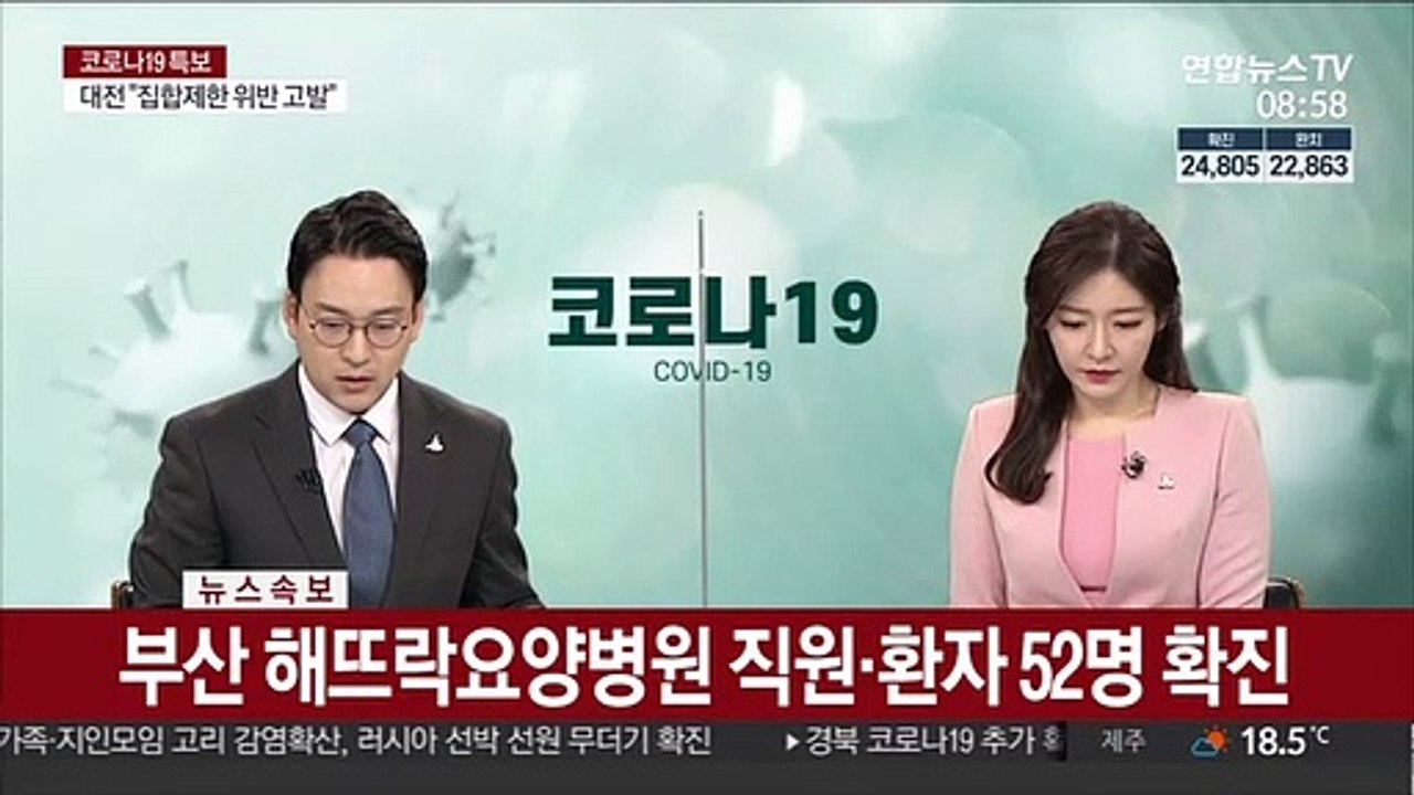 [속보] 부산 해뜨락요양병원 직원·환자 52명 확진