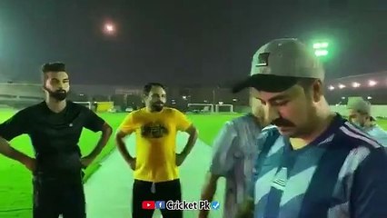 Hassan ALI Playing TapeBall Cricket In UAE Ground __ Pakista Cricket Team International Player