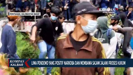 Lima Pendemo UU Cipta Kerja Positif Narkoba dan Bawa Senjata Tajam