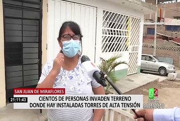 SJM: vecinos, serenos y policías impiden invasión de terreno de más de 5 km de extensión