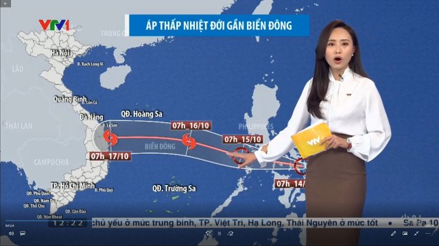 Tin Khẩn Cấp Bão Số 8 - Dự báo thời tiết chiều tối nay 14/10 Bản tin dự báo thời tiết hôm nay
