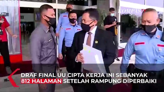 DPR Serahkan Draf Final UU Cipta Kerja ke Presiden Jokowi