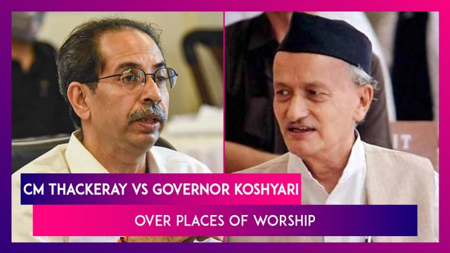 Uddhav Thackeray & Bhagat Singh Koshyari In A Letter War Over Places Of Worship In Maharashtra