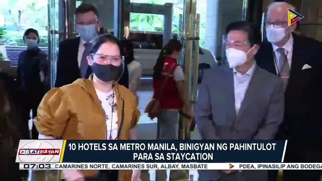 10 hotels sa Metro Manila, binigyan ng pahintulot para sa staycation; Hotels na ginamit bilang isolation facility, bawal muna para sa staycation