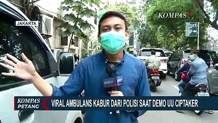 Tak Hanya Kabur dari Razia, Ambulans juga Nyaris Menabrak Polisi!