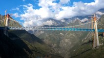 Construction of mega bridge in southwestern China completed