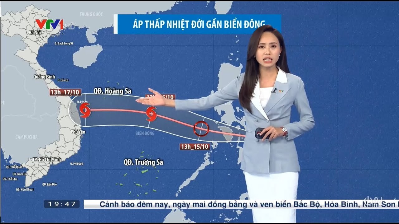 Bão Số 8 - Dự báo thời tiết hôm nay và ngày mai 15/10  Dự báo thời tiết đêm nay mới nhất