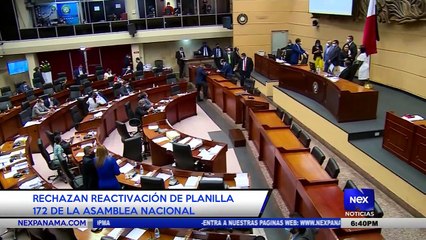 Rechazan reactivación de planilla 172 de la AN - Nex Noticias