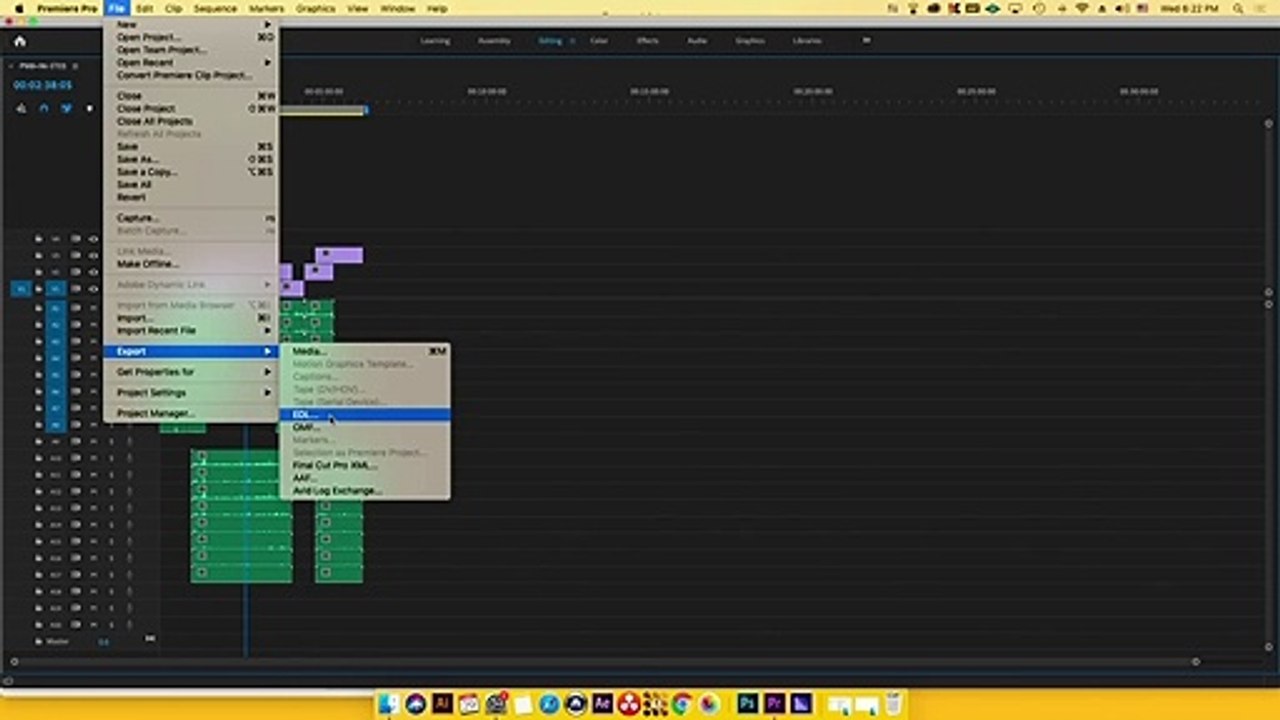 EDL Sound Export from Adobe Premiere to Protools, with Sync-sound audio metadata of Sound Devices
