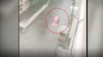 Horrific visuals of Hyderabad floods, car swept away