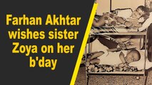Farhan Akhtar wishes sister Zoya on b'day, post throwback pic