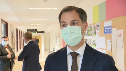 Alexander De Croo aux Cliniques Universitaires Saint-Luc