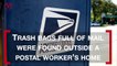 Trash Bags Full of Mail Found Outside Pennsylvania Postal Worker's Home