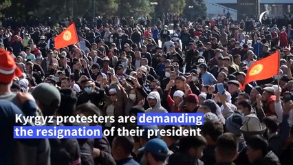 Kyrgyzstan rally demands President Jeenbekov's resignation