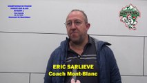 Hockey sur glace Interview d’Eric Sarliève, Coach des Yetis du Mont-Blanc, 10/10/2020 (D1 – J-02 Clermont-Ferrand VS Mont-Blanc)