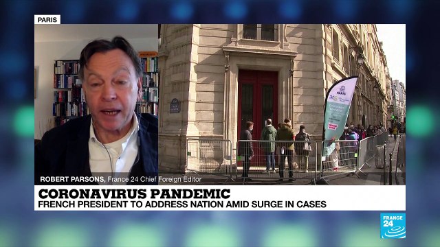 Coronavirus pandemic: French President Macron to address nation amid surge in cases
