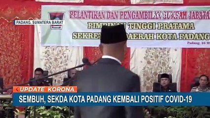 Sekda Padang Positif Kembali Setelah Sembuh dari COVID-19