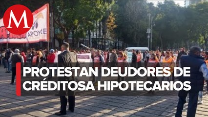 En CdMx, manifestantes marchan en Reforma; acusan desalojos injustificados