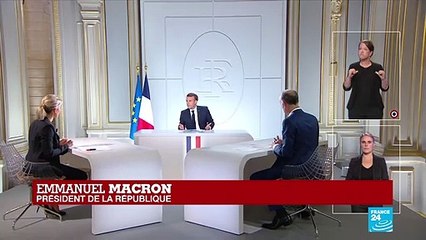 REPLAY - "Nous sommes dans cette deuxième vague" de Covid-19 estime Emmanuel Macron