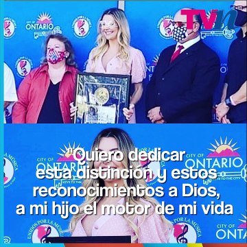 Marjorie de Sousa recibe las llaves de la Ciudad de Ontario