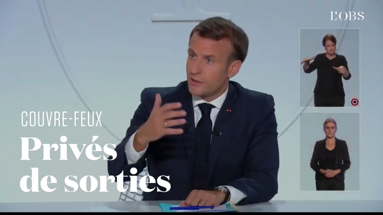 Le couvre-feu annoncé à Paris et dans 8 métropoles en France par Emmanuel Macron