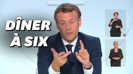 Emmanuel Macron demande d'appliquer la "règle des 6" lors des réunions privées