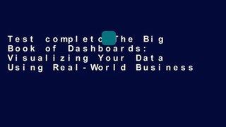 Test completo The Big Book of Dashboards: Visualizing Your Data Using Real-World Business